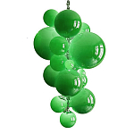 Люстра Grape Balls Зеленое стекло  варинант исполнения - 3 | Loft Concept в Ульяновске