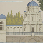 Обои ручная роспись Monuments of Paris Roberts on scenic paper варинант исполнения - 3 | Loft Concept в Ульяновске