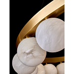 Люстра круглая с сферическими плафонами из натурального камня Phased Spheres варинант исполнения - 3 | Loft Concept в Ульяновске