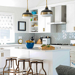 Подвесной светильник с круглым белым плафоном в индустриальном стиле Feiss варинант исполнения - 8 | Loft Concept в Ульяновске