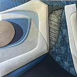 Арт-объект ручной работы Blue Abstraction из 4-х панелей варинант исполнения - 2 | Loft Concept в Ульяновске