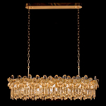 Люстра с декоративными элементами в виде крупных хрустальных цветов Palace Gardens варинант исполнения - 1 | Loft Concept в Ульяновске