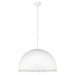Подвесной светильник в форме купола белого цвета с ажурной бахромой Tactile Line варинант исполнения - 7 | Loft Concept в Ульяновске