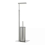 Держатель для туалетной бумаги с ершиком Chrome Bathroom Accessory варинант исполнения - 2 | Loft Concept в Ульяновске