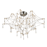 Потолочный светильник с тонким металлическим каркасом цвета хром Quasar варинант исполнения - 1 | Loft Concept в Ульяновске