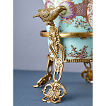 Ваза из голубого фарфора с рисунком птиц и цветов и декоративными элементами Blue Garden варинант исполнения - 10 | Loft Concept в Ульяновске