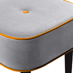 Квадратный мягкий пуф на черных ножках Winton Pouf Square варинант исполнения - 12 | Loft Concept в Ульяновске