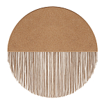 Бра круглое натуральная пробка с бахромой Natural Cork варинант исполнения - 1 | Loft Concept в Ульяновске