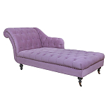 Кушетка фиолетовая с мягкой обивкой из велюра Michael Couch варинант исполнения - 1 | Loft Concept в Ульяновске