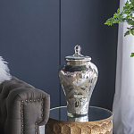 Ваза из стекла с крышкой и декоративными узорами Chinoiserie Ceramics варинант исполнения - 7 | Loft Concept в Ульяновске