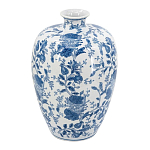 Ваза фарфоровая с узким горлышком и синими цветочными мотивами Independence варинант исполнения - 1 | Loft Concept в Ульяновске