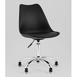 Офисный стул на металлическом основании EGGERY Black пластик варинант исполнения - 1 | Loft Concept в Ульяновске