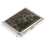 Портсигар с газовой зажигалкой из натурального камня Серафинит Stone Cigarettes Cases варинант исполнения - 4 | Loft Concept в Ульяновске