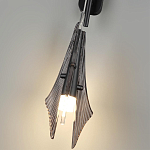 Бра черного цвета с плафоном из рельефного стекла Glass Pod варинант исполнения - 9 | Loft Concept в Ульяновске