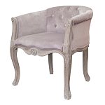 Кресло низкое в стиле прованс Розовый Велюр Louis French Armchair  варинант исполнения - 3 | Loft Concept в Ульяновске
