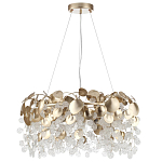 Люстра с декоративными подвесками из прозрачного стекла в форме монеток FAIRYTREE Light варинант исполнения - 6 | Loft Concept в Ульяновске