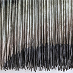 Пейзаж из нитей Макраме Wall decor Black and White Landscape варинант исполнения - 4 | Loft Concept в Ульяновске