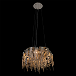 Люстра подвесная круглая с изогнутыми металлическими дугами и ниспадающими цепочками 65 см Atlantis Chain варинант исполнения - 13 | Loft Concept в Ульяновске