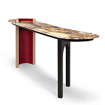 Консоль с овальной столешницей со светодиодной подсветкой Ruby варинант исполнения - 1 | Loft Concept в Ульяновске