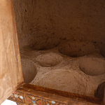 Декоративная винтажная печка из глины с инкрустацией Rarity варинант исполнения - 3 | Loft Concept в Ульяновске