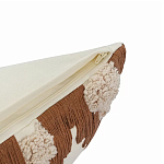 Чехол на подушку с вышивкой в виде геометрических узоров Beige Calista Square варинант исполнения - 3 | Loft Concept в Ульяновске