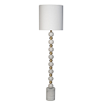 Торшер мраморный с белым абажуром Floor lamp Jewelry варинант исполнения - 1 | Loft Concept в Ульяновске
