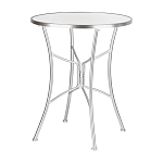 Столик приставной с круглой столешницей на серебристом основании Scenical Table варинант исполнения - 1 | Loft Concept в Ульяновске