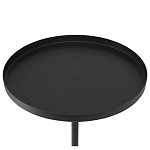 Кофейный столик с круглой чёрной столешницей и мраморным основанием Exquisite Practicality варинант исполнения - 2 | Loft Concept в Ульяновске