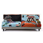 Диван с цветным принтом Qalakabusha Sofa варинант исполнения - 1 | Loft Concept в Ульяновске