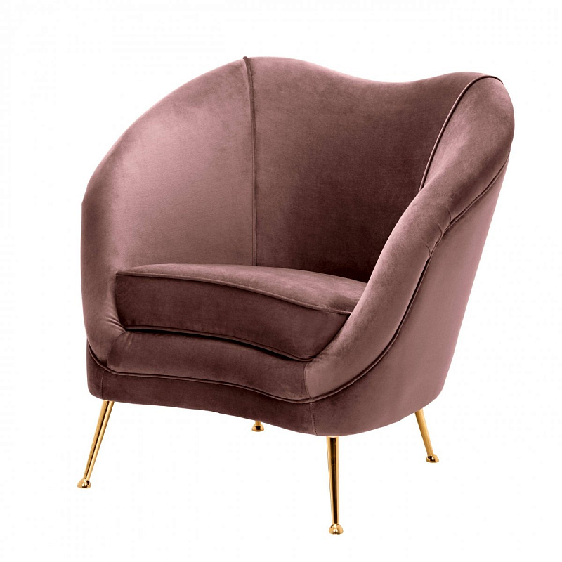 Кресло Eichholtz Chair Cambiano Rose Дымчатая Роза Латунь Кресло Eichholtz Chair Cambiano Rose Дымчатая Роза Латунь в Ульяновске | Loft Concept