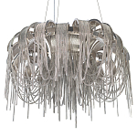 Люстра подвесная круглая с изогнутыми металлическими дугами и ниспадающими цепочками 65 см Atlantis Chain варинант исполнения - 16 | Loft Concept в Ульяновске