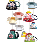 Подвесные светильники в виде чаши с цветочным орнаментом Flower Reversal варинант исполнения - 2 | Loft Concept в Ульяновске