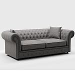 Мебельная ткань Шенилл серый цвет 142 см T4-46 варинант исполнения - 7 | Loft Concept в Ульяновске