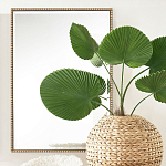 Зеркало прямоугольное в фактурной золотой раме Reflective Fabric варинант исполнения - 5 | Loft Concept в Ульяновске