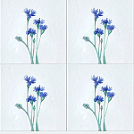 Плитка с узором Васильки варинант исполнения - 1 | Loft Concept в Ульяновске