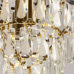 Люстра многоярусная с овальными прозрачными подвесками 36 см Harmonica варинант исполнения - 9 | Loft Concept в Ульяновске