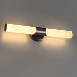 Бра с вытянутым цилиндрическим плафоном из белого алебастра на круглом основании Темная Латунь Cryptocrystalline Stone варинант исполнения - 2 | Loft Concept в Ульяновске