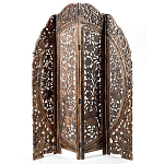 Ширма с  орнаментом ручная резьба Indian Antique Furniture варинант исполнения - 1 | Loft Concept в Ульяновске
