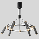 Люстра круглая с 9-ю цилиндрическими плафонами на магнитном креплении Bronze Concert варинант исполнения - 3 | Loft Concept в Ульяновске