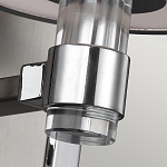 Бра цвета хром с белым цилиндрическим стеклянным плафоном Feiss варинант исполнения - 4 | Loft Concept в Ульяновске