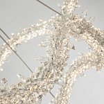 Двухъярусная кольцевая люстра с хрустальным декором Gilbertine Crystal Wavy Ring Chandelier варинант исполнения - 4 | Loft Concept в Ульяновске