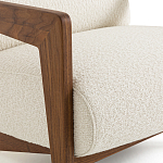 Кресло Avalon White Boucle из массива ореха варинант исполнения - 5 | Loft Concept в Ульяновске