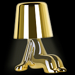 Настольная лампа фигурная цвета золото с гладким абажуром Высота 16 см Sophia варинант исполнения - 3 | Loft Concept в Ульяновске