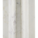 Настольная лампа мраморная с тканевым цилиндрическим абажуром Sharpened варинант исполнения - 1 | Loft Concept в Ульяновске