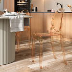 Прозрачный стул с янтарным оттенком LOUIS GHOST CHAIR варинант исполнения - 8 | Loft Concept в Ульяновске
