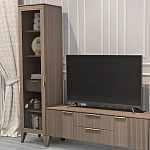 Витрина левая 1-дверная с ящиком и 5-ю полками Harper Line варинант исполнения - 2 | Loft Concept в Ульяновске