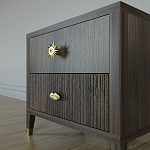 Тумба прикроватная с двумя ящиками Elsa Dreams Walnut варинант исполнения - 3 | Loft Concept в Ульяновске