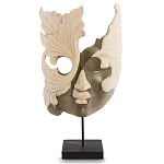 Маска ручной работы деревянная резная Mask Flower варинант исполнения - 1 | Loft Concept в Ульяновске