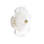 Бра в форме прозрачного стеклянного цветка с рельефной текстурой Textured Glass варинант исполнения - 1 | Loft Concept в Ульяновске