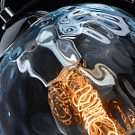 Подвесной светильник со стеклянном плафоном в форме бокала Kaleido варинант исполнения - 20 | Loft Concept в Ульяновске